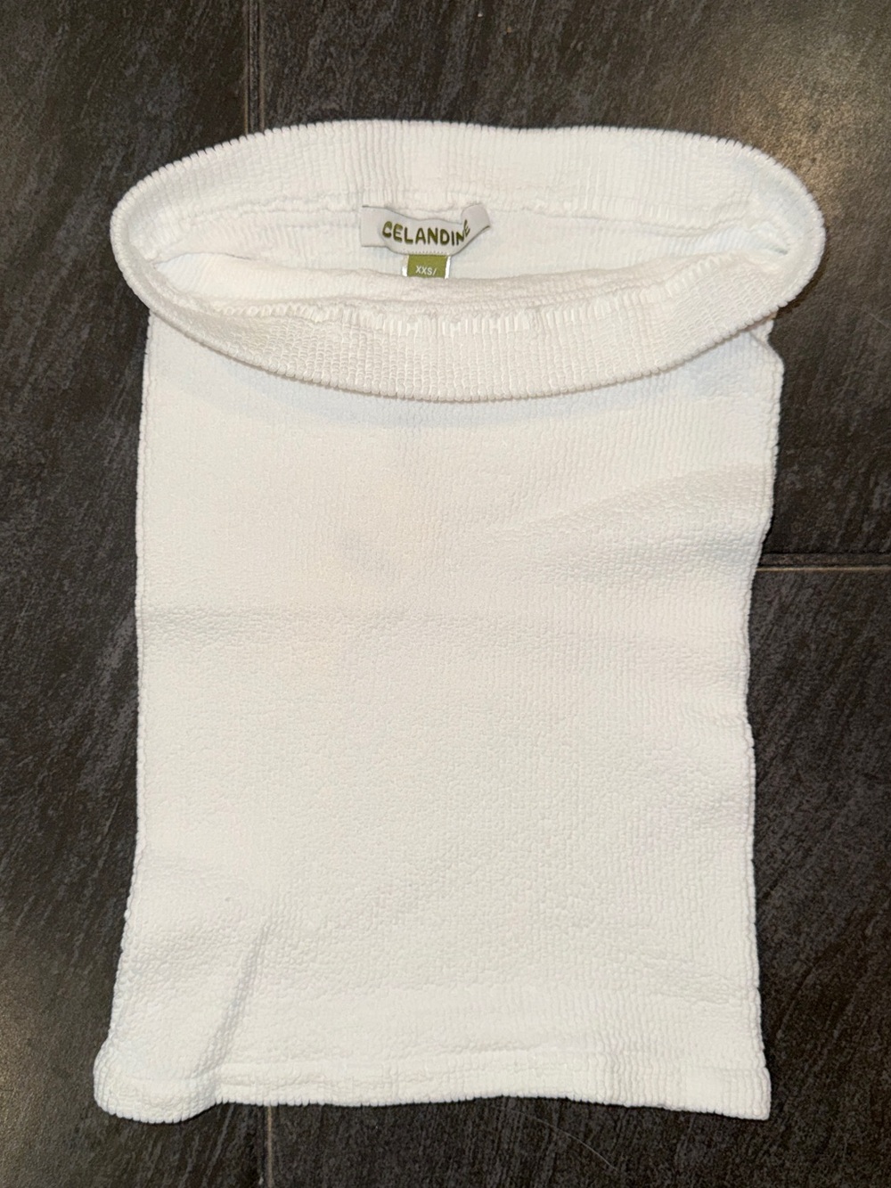 Celandine White Women’s Sweater Tube Top